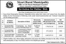 invitation for online bids